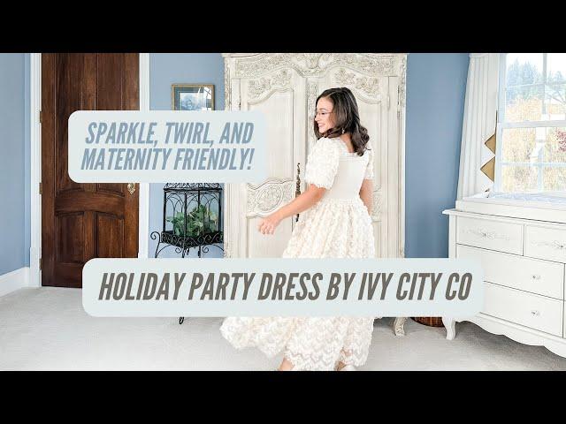 Ivy City Co Dresses Review | Cloud Nine Sparkle | Petite Modest Fashion