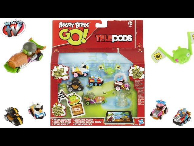 Angry Birds GO! Telepods Deluxe Multi-Pack Toy Review, Hasbro