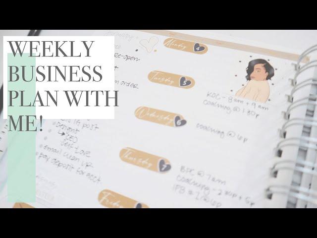 Weekly Plan With Me | Business Planning Tips | Live Love Inspire Business Planner