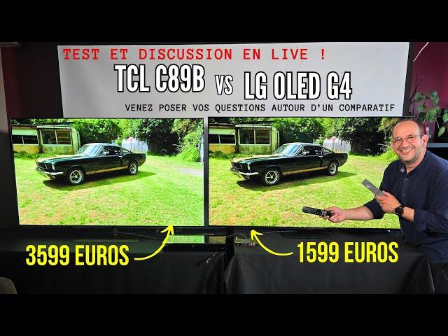 LIVE TCL C89B vs LG OLED G4 (Full Impro)