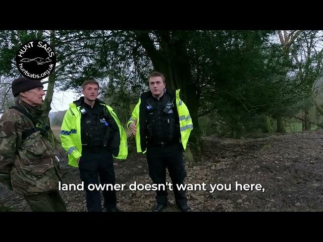 Axe Vale Dig-Out: Police Protect the Fox Hunters