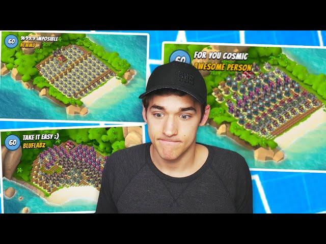 Boom Beach Attacking Impossible FAN MADE Bases!