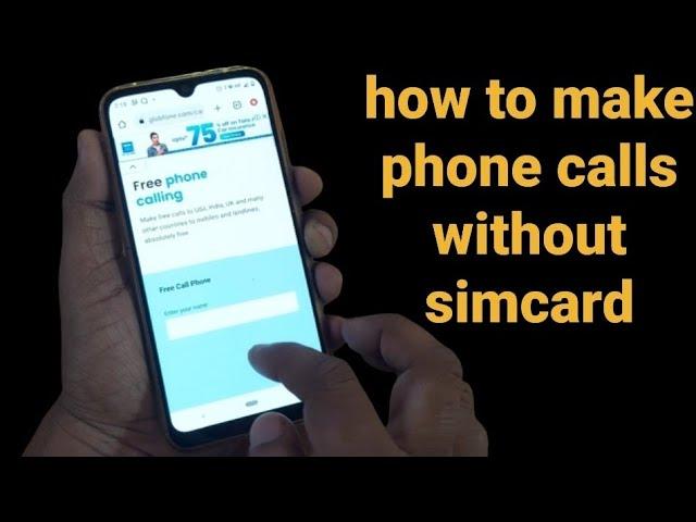 how to make free phone calls without simcard | free phone calls without sim on android | 4k