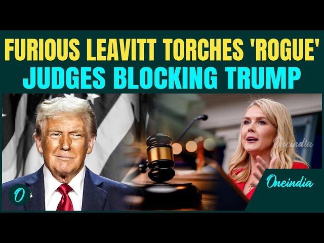 Trump Vs Judge Over Tariffs: Karoline Leavitt Explodes Over Trump-Judge Showdown; Rips Into Judges