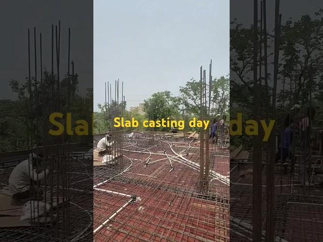 Slab Casting at our site #construction #slabcasting #shorts