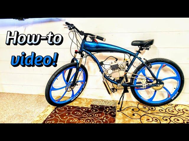 How to assemble a motorized bike! 49cc-100cc installation How-to with chapters! Full video