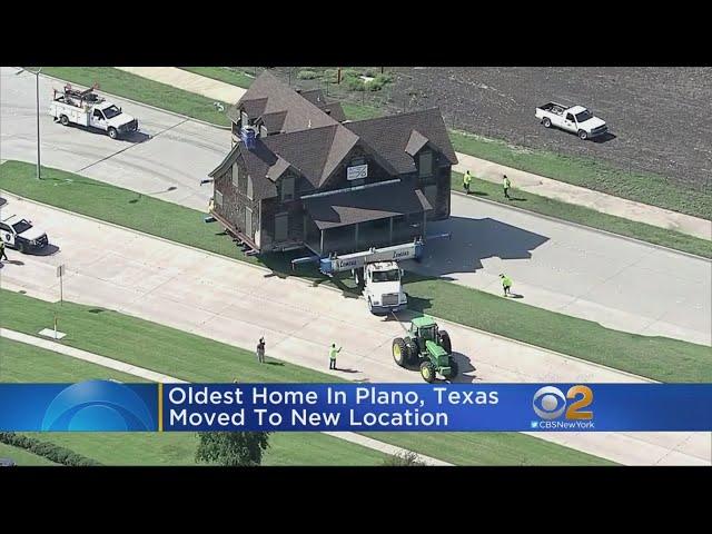 Oldest Home In Plano, Texas Gets Moved