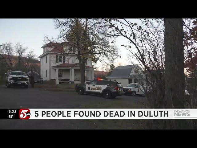 Duluth police identify 5 people found dead, call shootings a 'senseless tragedy'