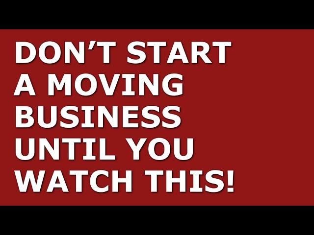 How to Start a Moving Business | Free Moving Business Plan Template Included