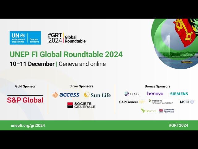 UNEP FI Global Roundtable 2024 - Room D - 10 December