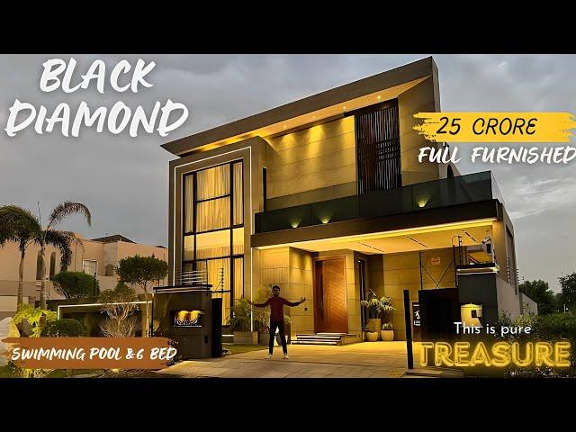 Fully FURNISHED ( RARE BLACK-DIAMOND ) 1 Kanal House with SWIMMING POOL For Sale in DHA Lahore