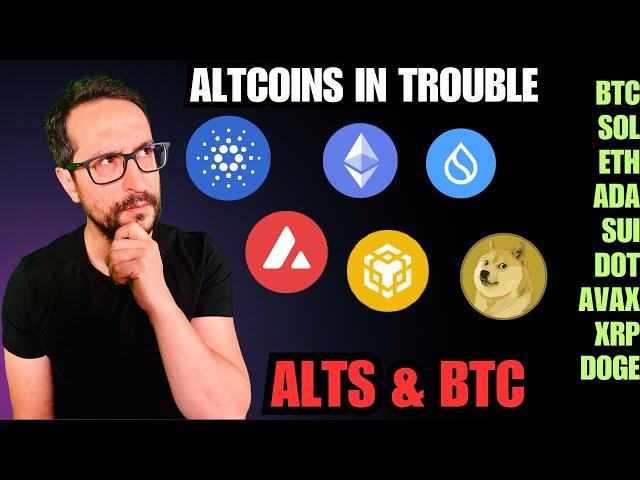 Altcoins Still In Trouble? BTC, ETH, ADA, SOL, SUI, DOGE, XRP, AVAX And More