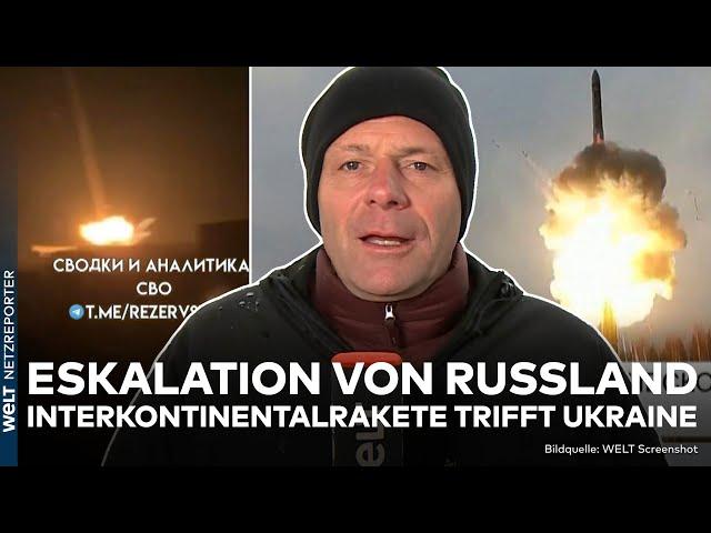 PUTINS KRIEG: Eskalation! Video zeigt Einschläge! Russland feuert Interkontinentalrakete auf Ukraine