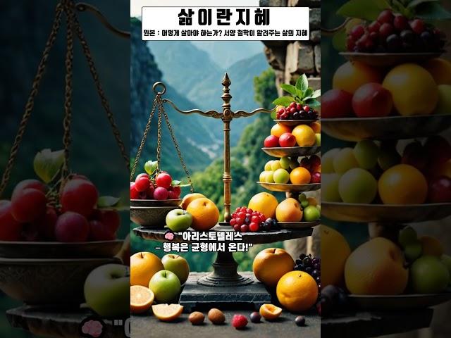 어떻게 살아야 하는가? 서양 철학이 알려주는 삶의 지혜(쇼츠) I 삶이란지혜 I 삶 I 노후 I 철학 I 인생조언 I 오디오북 #시니어 #명언 #부자의삶