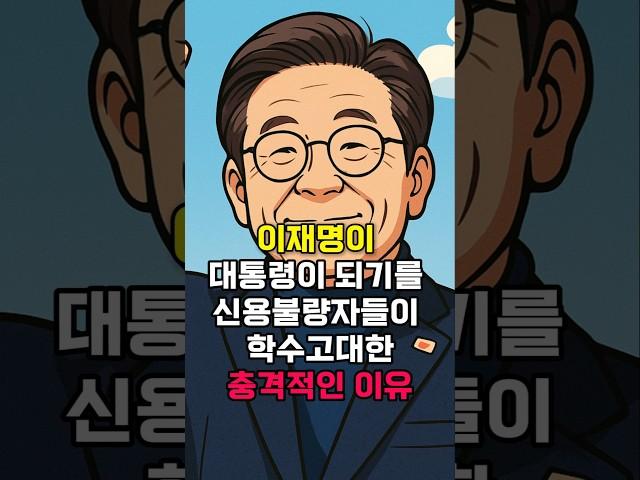이재명이 대통령이 되기를 신용불량자들이 학수고대한 충격적인 이유