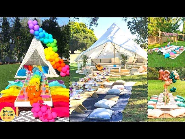 Outdoor Party Decoration Ideas | Backyard Function Decor Ideas | Home Decor Haul