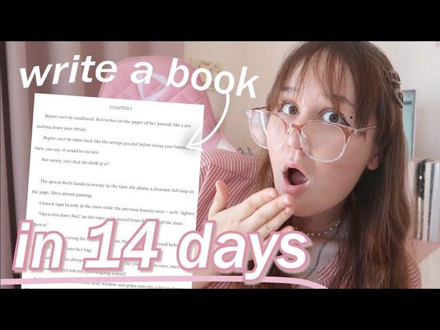 HOW I WROTE A BOOK IN 14 DAYS // *my secret writing technique*  5 TIPS