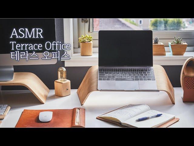 ASMR I Terrace Office with paper and keyboard sound