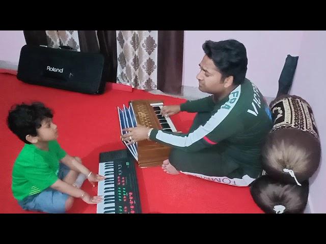 @Sarang Rana with Jagjit Rana Reyaaz time in music room