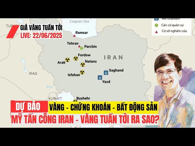 GIÁ VÀNG TUẦN TỚI RA SAO SAU VỤ TẤN CÔNG CỦA MỸ VÀO CÁC CƠ SỞ HẠT NHÂN IRAN .