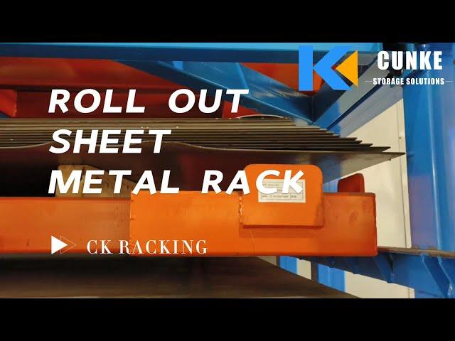 ROll out sheet metal rack--Optimization of space storage capacity