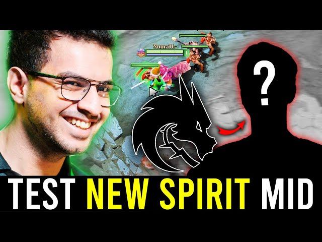 ATF plays MID testing "NEW TEAM SPIRIT MID LANER?!"