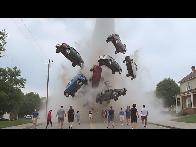 Terrifying Windstorm in China FLIPS CARS | Viral Tornado Video
