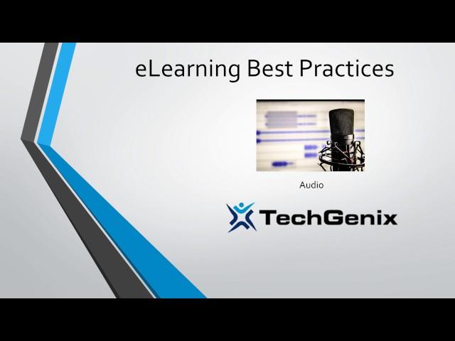 eLearning Best Practices: Audio