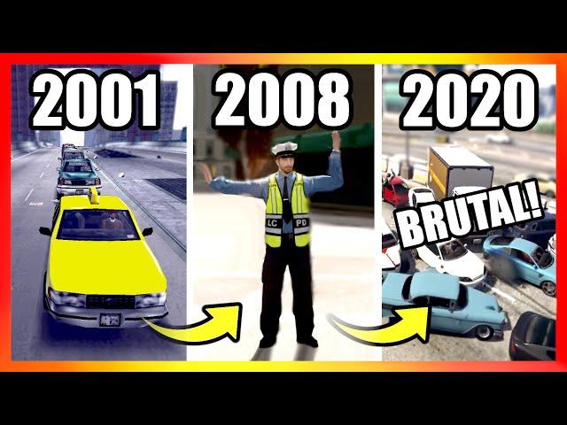 Evolution of TRAFFIC LOGIC in GTA Games (2001-2020)