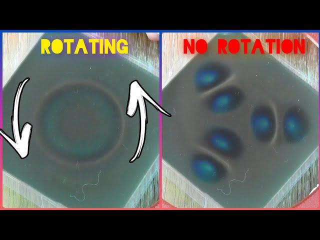 Magnetic field shifts when rotated - rotating magnetic field visualized