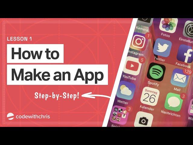 How to Make an App for Beginners (2020) - Lesson 1