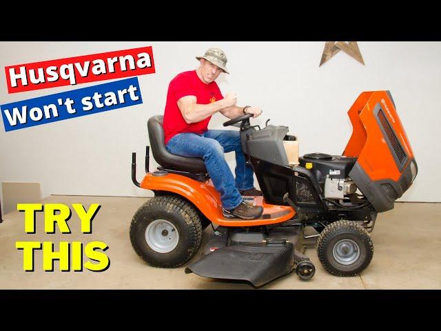 My Husqvarna mower won't start 12 spots to check