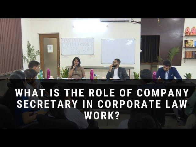 What is the role of company secretary in corporate law work?