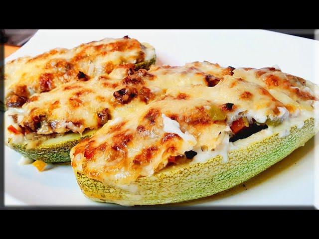 ZAPALLO ITALIANO RELLENO | CALABACÍN RELLENO , RECETA PERFECTA INFALIBLE Y SABROSA