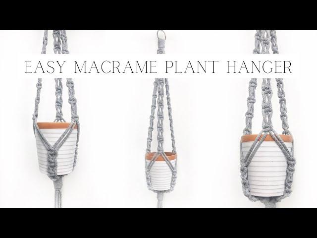 DIY: EASY Macrame Plant Hanger (Beginner Friendly) | step by step