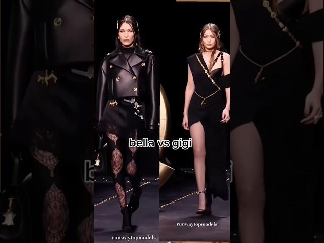 Bella VS Gigi Hadid For Versace FW19