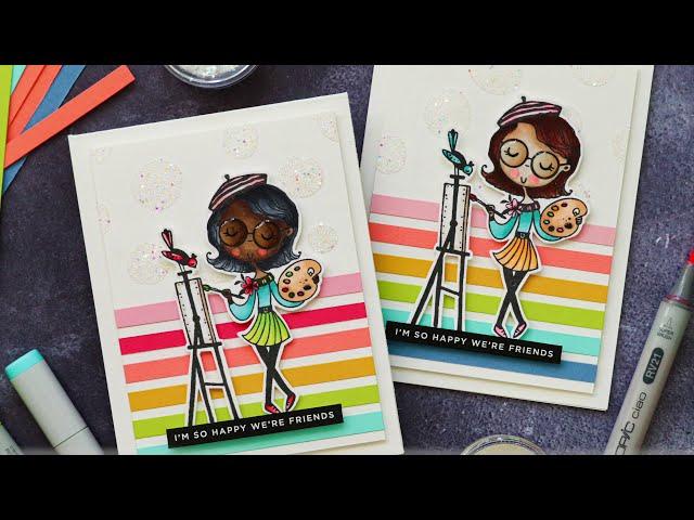 Colorful Cards to Send to Girl Friends Picket Fence Studios Inspiration