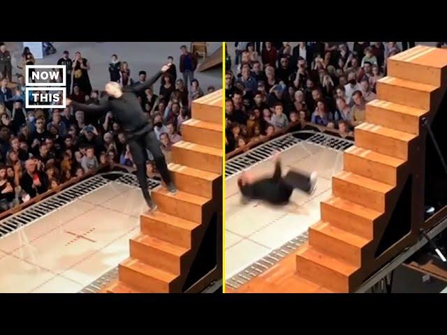 Dancer Captivates Audience With ‘Staircase’ Routine