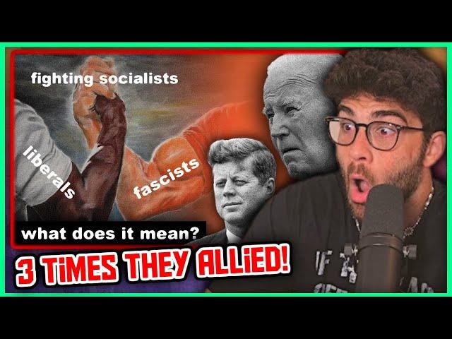 "Scratch a Liberal and a Fascist Bleeds" | Hasanabi Reacts to overzealots