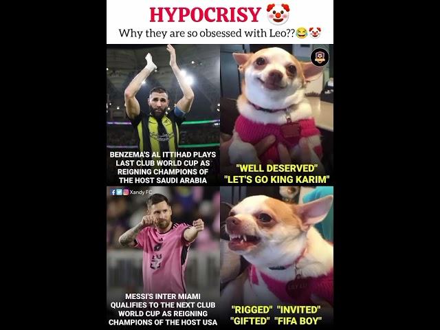 Hypocrisy at its Peak️#football#messi#leomessi#benzema#realmadrid#barcelona#intermiami#mls#barça