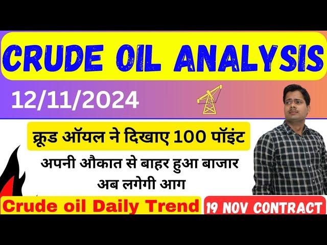 क्रूड ऑयल में हो गया खेल !! crude oil live trading analysis !! crude oil technical analysis