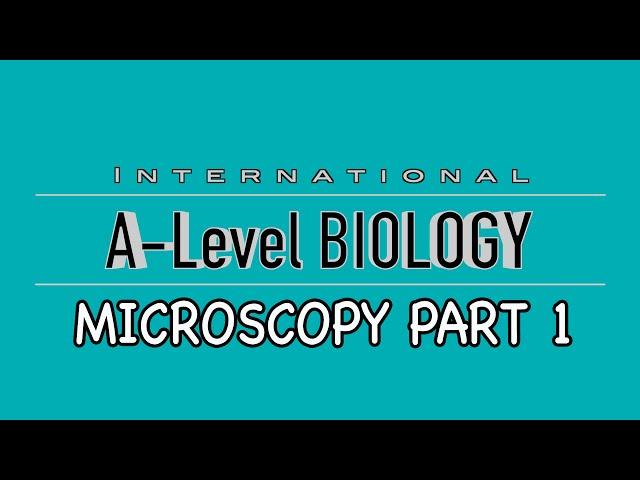 A-Level Biology: Microscopy Part 1; Units, magnification & resolving power