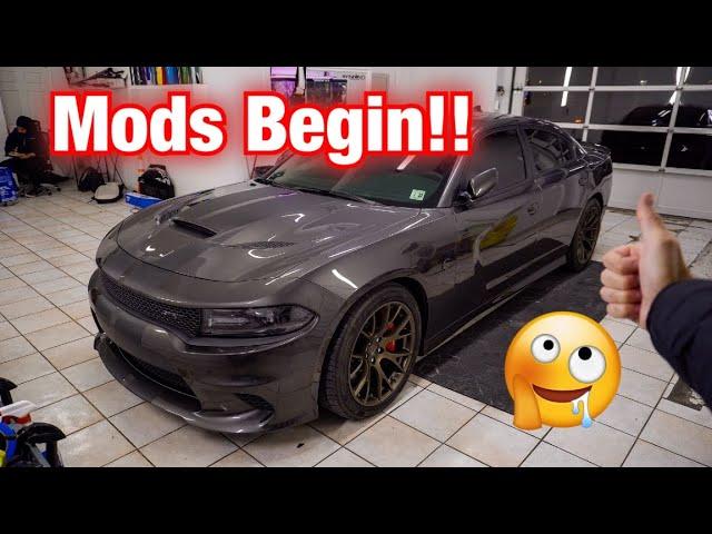 My New Charger Hellcat Gets First Mods! LOOKS AMAZING!