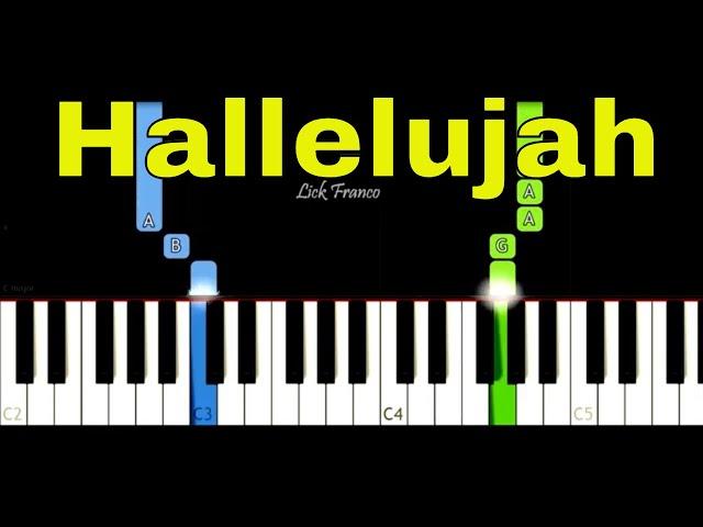 HALLELUJAH Easy Piano Tutorial