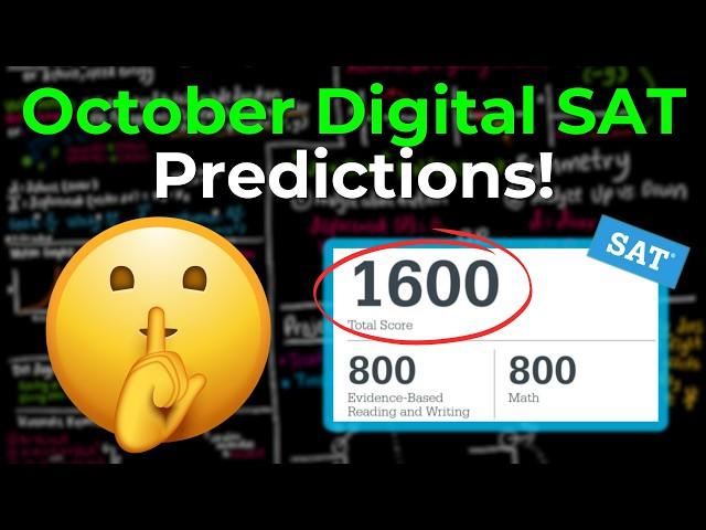 October 2024 SAT Predictions - What Will Be On The Test?