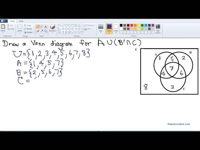 An alternative method for shading a Venn diagram