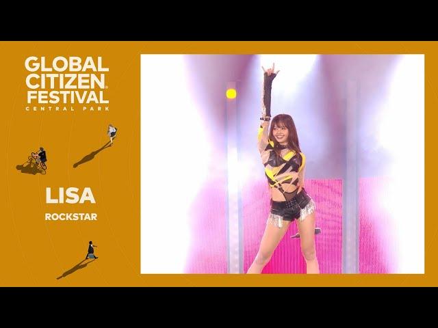 LISA rocks Central Park with Rockstar | Global Citizen Festival NYC 2024