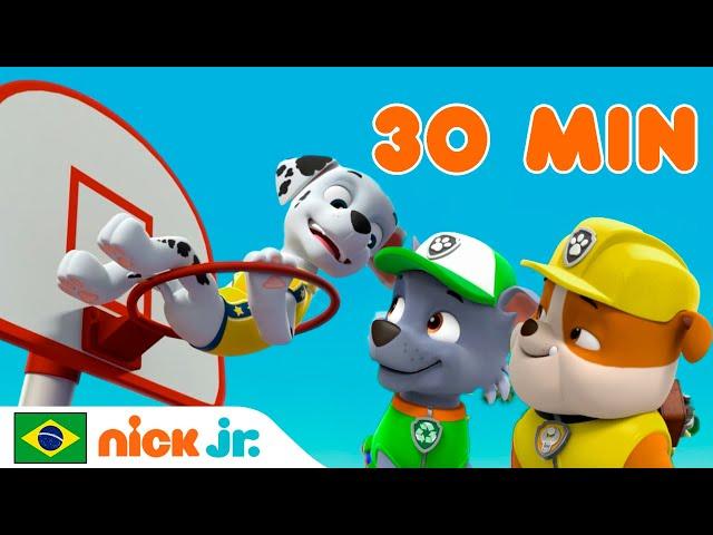 Patrulha Canina | 30 minutos da Patrulha Canina salvando o dia | Nick Jr. em Português