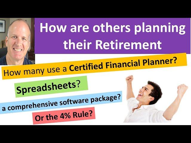 How is everyone else doing the financial planning for their retirement?  See the data.