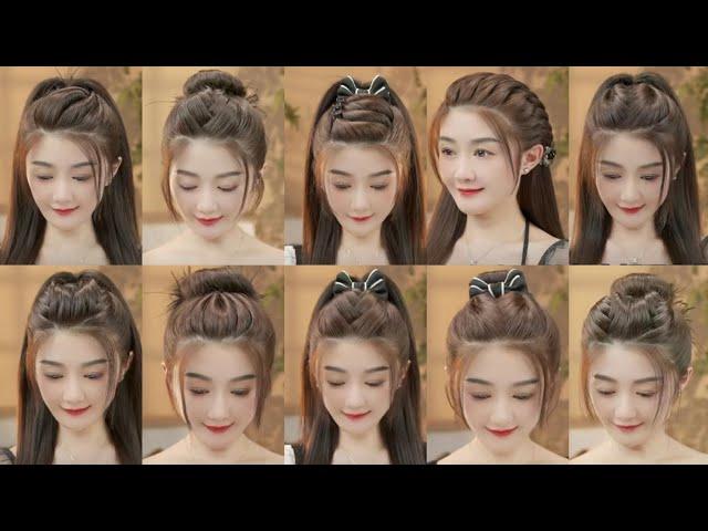 Super Easy & Cute Hairstyles Tutorials Korean Style for Girls --